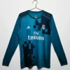Real Madrid 2017-18 Second Away Long Sleeve Retro Jersey