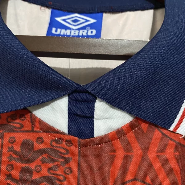 England 1994-95 Away Retro Jersey - Image 6