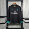 Real Madrid 2017-18 Away Long Sleeve Retro Jersey