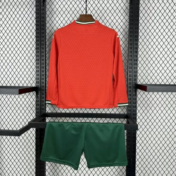 Portugal 2025-26 Home Long Sleeves Kids Kit - Image 2
