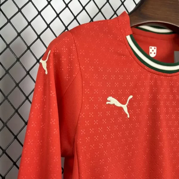 Portugal 2025-26 Home Long Sleeves Kids Kit - Image 4