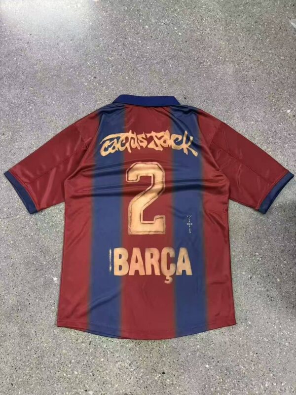 Barcelona 2025-26 Camp Nou × Travis Scott Special Edition Retro Jersey Fan Version - Image 3