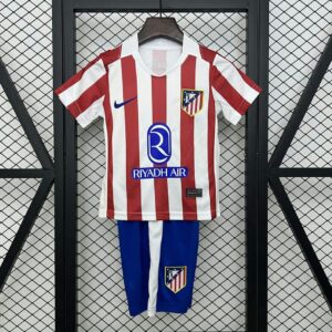 Atletico Madrid 2025-26 Home Kids Kit