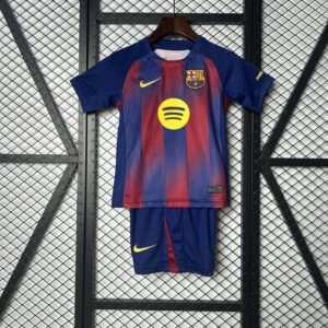 Barcelona 2025-26 Home Kids Kit