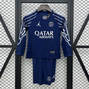 PSG 2024-25 Fourth Away Long Sleeved Kids Kit