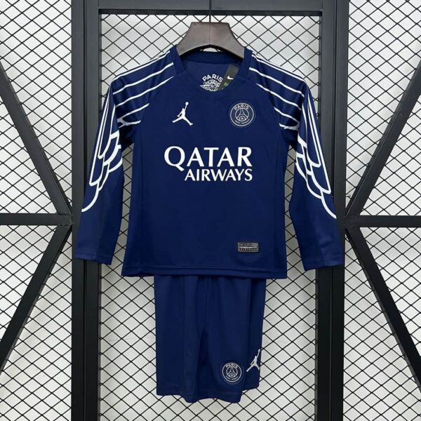 PSG 2024-25 Fourth Away Long Sleeved Kids Kit