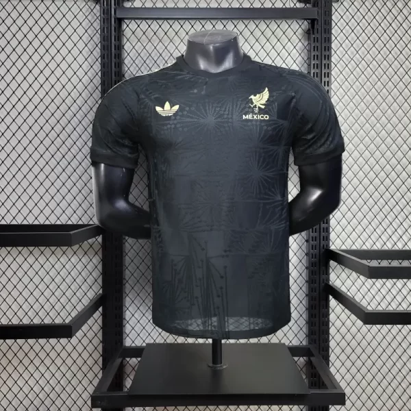 Mexico 2025-26 Gold Cup Edition Black Jersey Player Version
