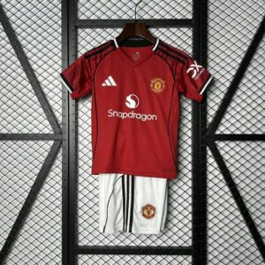 Manchester United 2025-26 Home Kids Kit