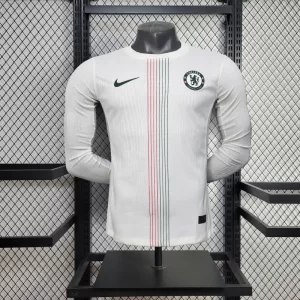 Chelsea 2025-26 Away Long Sleeve Jersey Player Version
