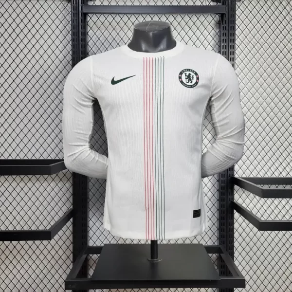Chelsea 2025-26 Away Long Sleeve Jersey Player Version