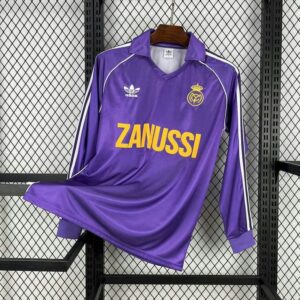 Real Madrid 1984-85 Third Long Sleeves Retro Jersey