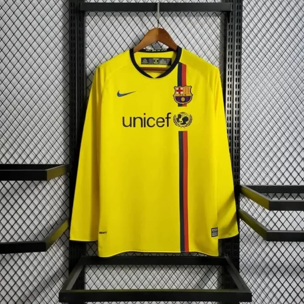 Barcelona 2008-09 Away Long Sleeve Retro Jersey
