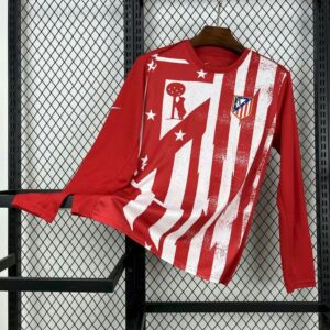 Atletico Madrid 2025-26 Pre-Match Red Training Long Sleeved Jersey