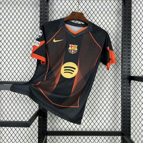 Barcelona 2025-26 Black & Orange Special Edition Jersey Fan Version