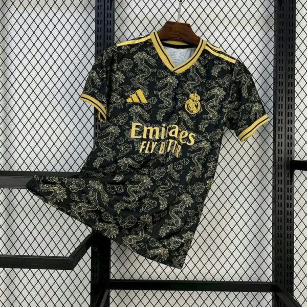 Real Madrid 2025-26 Black Golden Dragon Special Edition Jersey