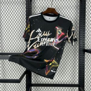 Real Madrid x Louis Vuitton 2025-26 Black Colorful Special Edition Jersey