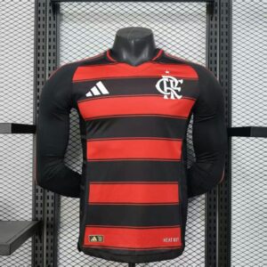 Flamengo 2025-26 Home Long Sleeved Jersey Player Version