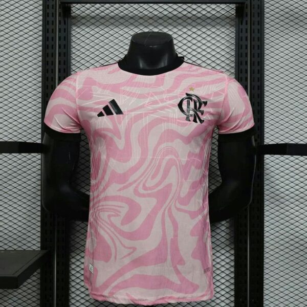 Flamengo 2025-26 Pink Swirl Pattern Special Edition Jersey Player Version