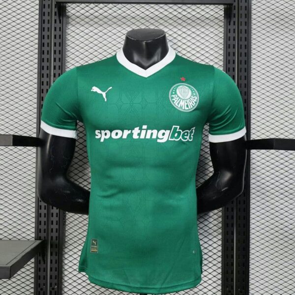 Palmeiras 2025-26 Home Jersey With All Sponsors Player Version