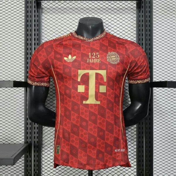 Bayern Munich 2025-26 125th Anniversary Edition Red Jersey Player Version