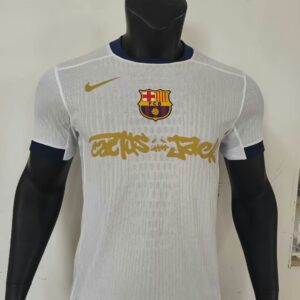 Barcelona 2025-26 White Gold Special Edition Player Edition Jersey