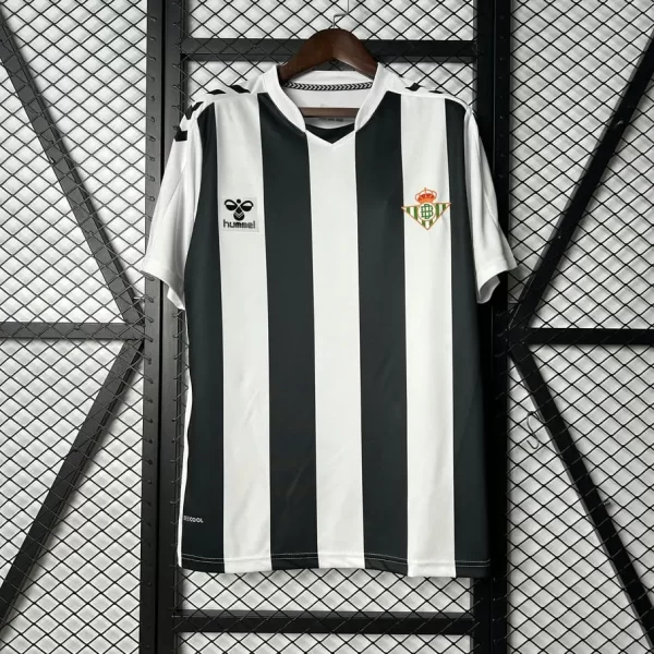 Real Betis 2025-26  Special Edition Black&White Stripes Jersey Fan Version