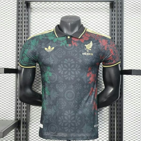Mexico 2025-26 Black Floral Special Edition Jersey Player Version