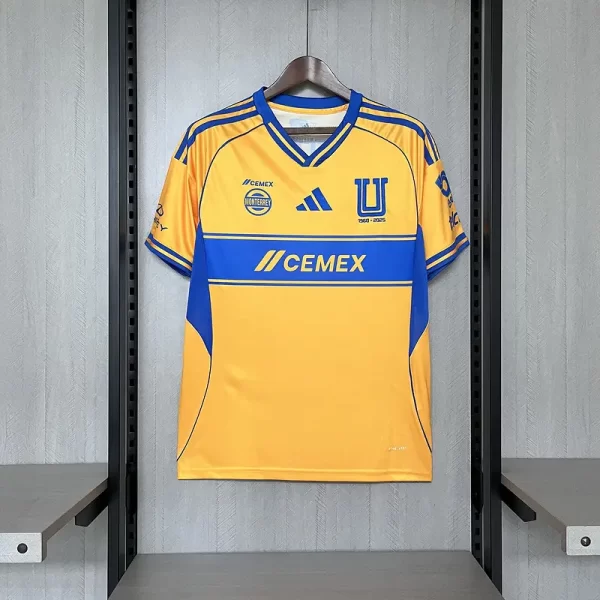 Tigres UANL 2025-26 Home Jersey Fan Version