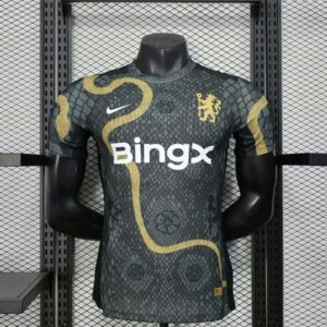 Chelsea 2025-26 Black & Gold Special Edition Jersey Player Version