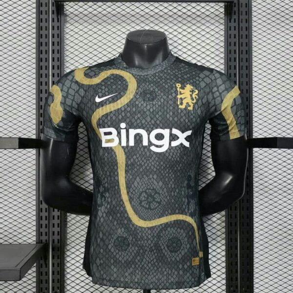 Chelsea 2025-26 Black & Gold Special Edition Jersey Player Version