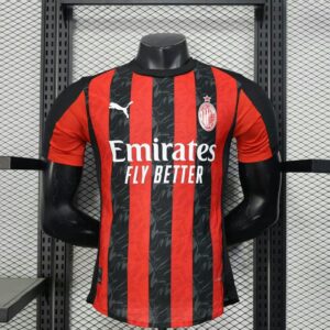 AC Milan 2025-26 Home Jersey Player Version