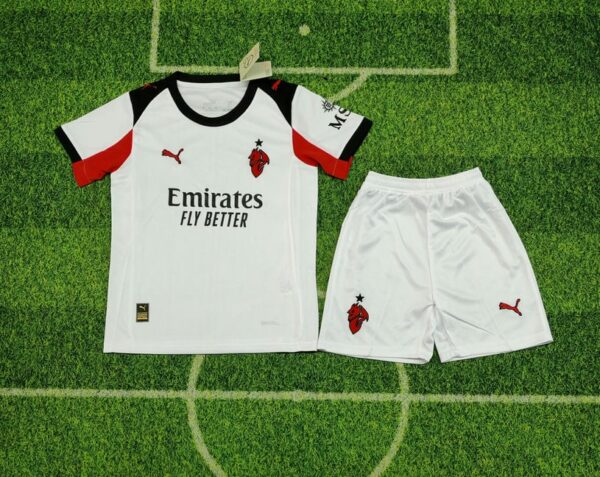 AC Milan 2025-26 Away Kids Kit