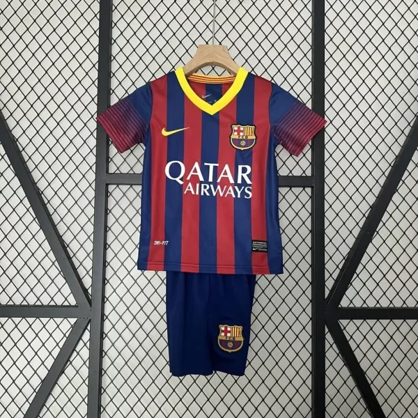 Barcelona 2013-14 Home Retro Kids Kit