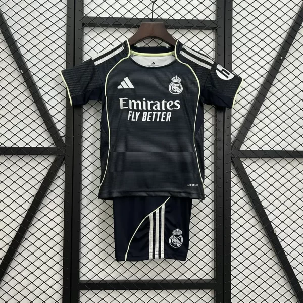 Real Madrid 2025-26 Away Kids Kit