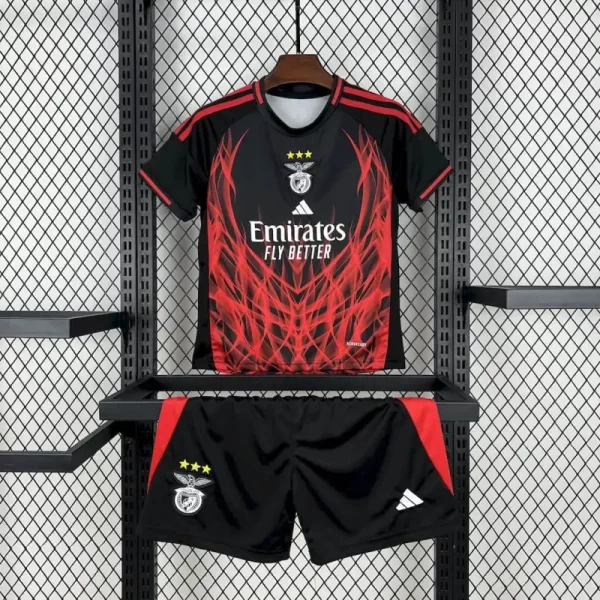 Benfica 2025-26 Away Kids Kit