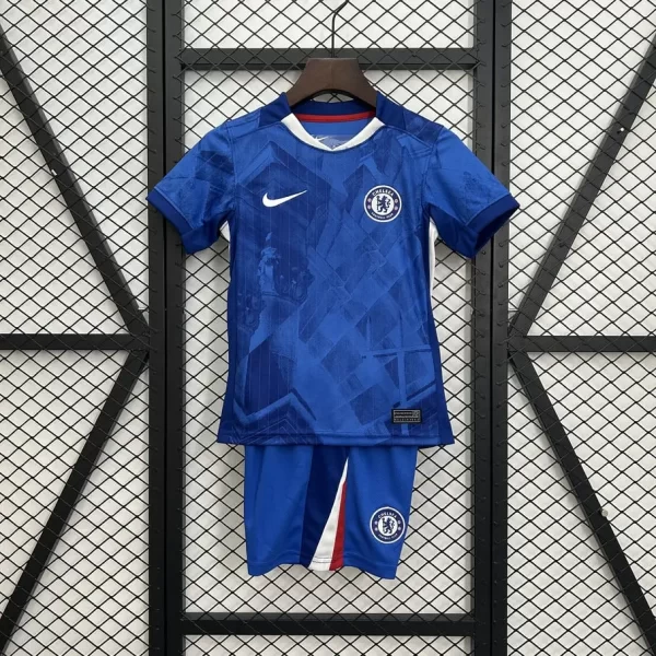 Chelsea 2025-26 Home Kids Kit