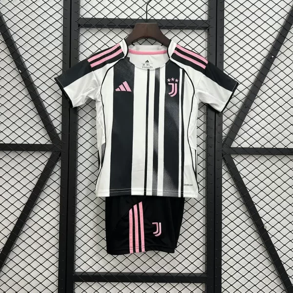 Juventus 2025-26 Home Kids Kit