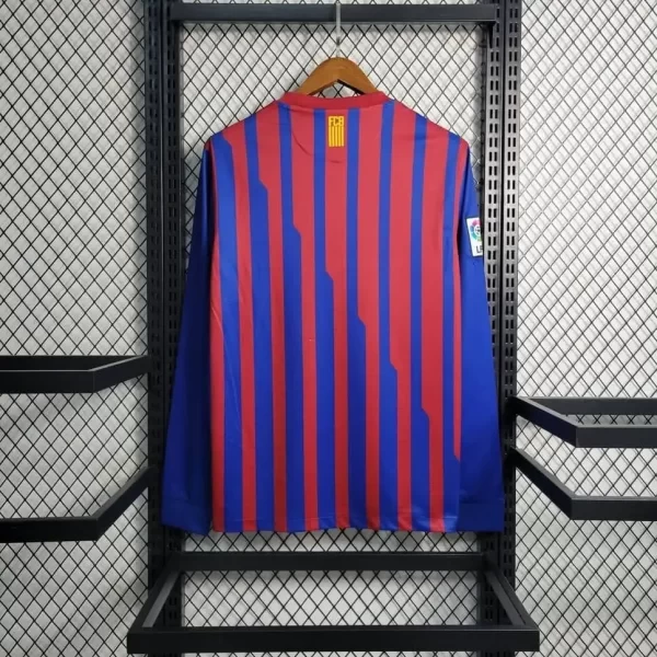 Barcelona 2011-12 Home Long Sleeve Retro Jersey - Image 2
