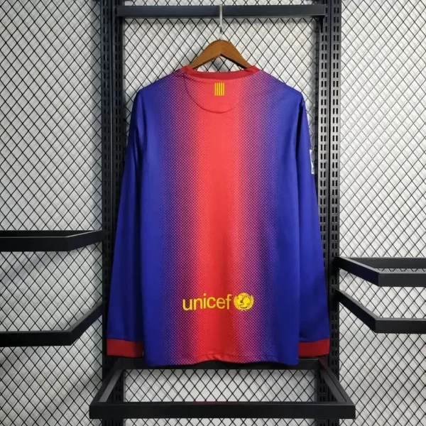 Barcelona 2012-13 Home Long Sleeve Retro Jersey - Image 2