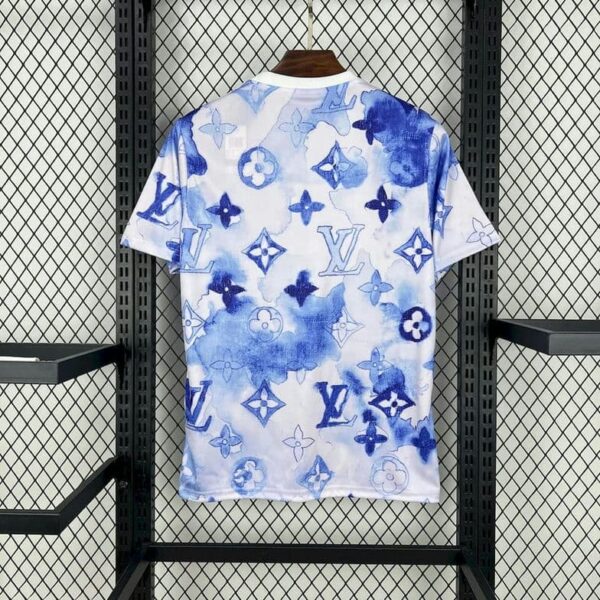 Real Madrid x Louis Vuitton 2025-26 White Monogram Special Edition Jersey - Image 2