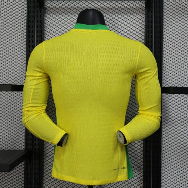 Brazil 2025-26 Home Long Sleeved Jersey Player Version - Image 2