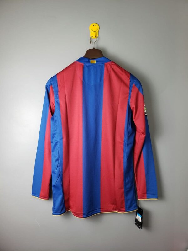 Barcelona 2007-08 Long Sleeves Home Retro Jersey - Image 2