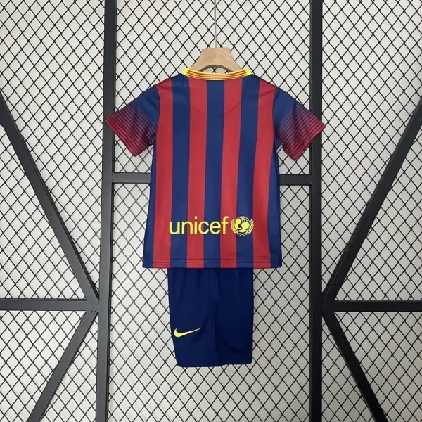 Barcelona 2013-14 Home Retro Kids Kit - Image 2