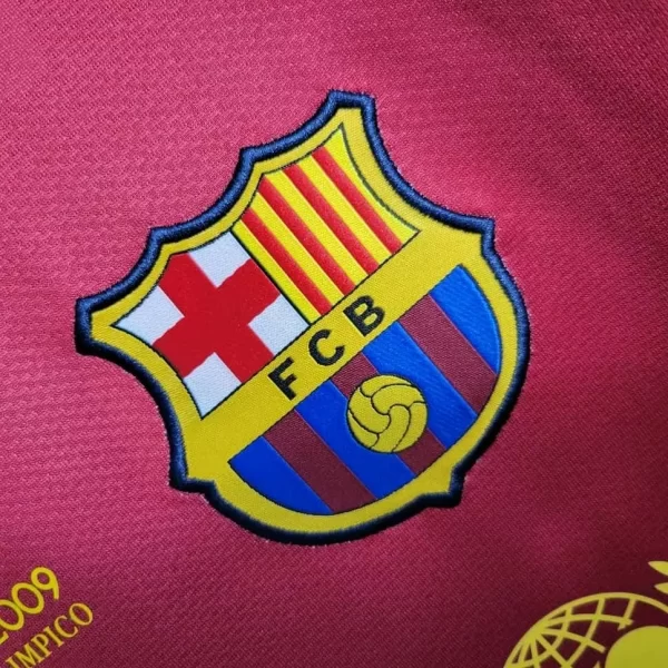 Barcelona 2008-09 Home Retro Jersey - Image 3