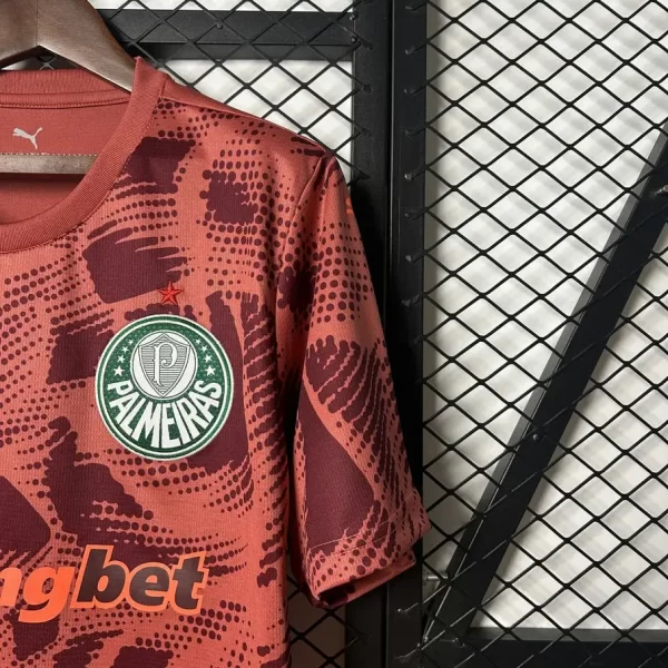 Palmeiras 2025-26 Goalkeeper Red Jersey Fan Version - Image 3