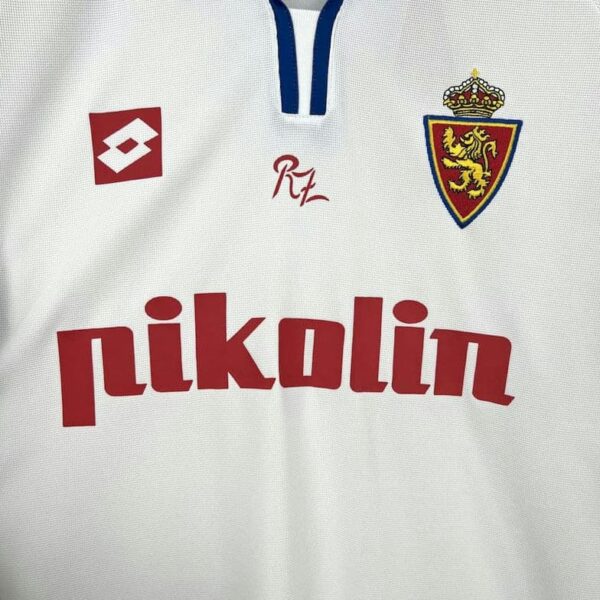 Real Zaragoza 2004-05 Home Retro Jersey - Image 3