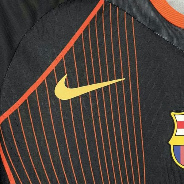 Barcelona 2025-26 Black & Orange Special Edition Jersey Fan Version - Image 3