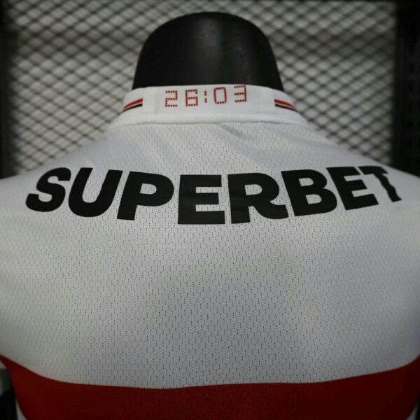 Sao Paulo 2025-26 Home Jersey With All Sponsors Player Version - Image 3