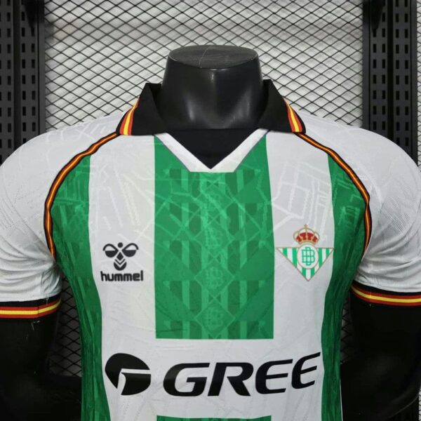 Real Betis 2025-26 Green & White Heritage Special Edition Jersey Player Version - Image 3