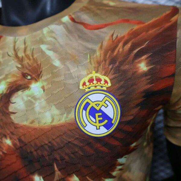 Real Madrid 2025-26 Phoenix Gold Special Edition Jersey Player Version - Image 3